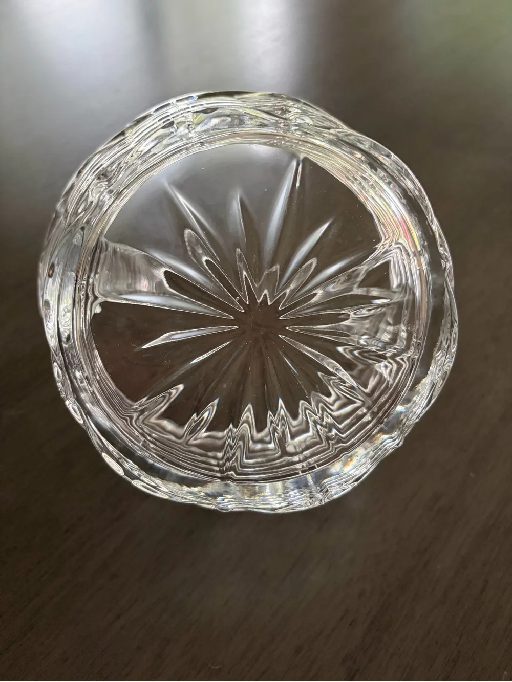 Clear Glass Basket Decorative Bowl with Handle - Home Accents